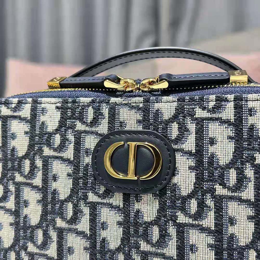 Dior Women 30 Mmontaigne Box Bag Blue Multicolor Dior Oblique Jacquard - image 7