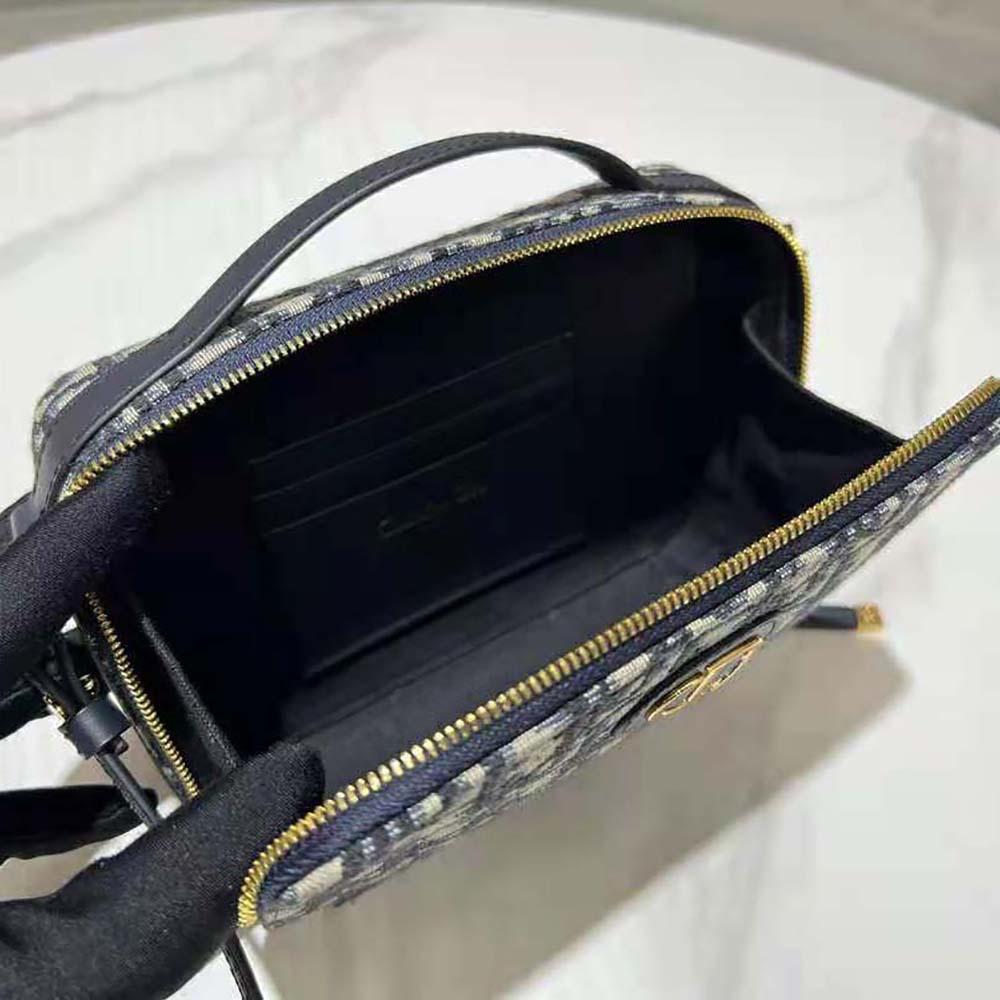 Dior Women 30 Mmontaigne Box Bag Blue Multicolor Dior Oblique Jacquard - image 9
