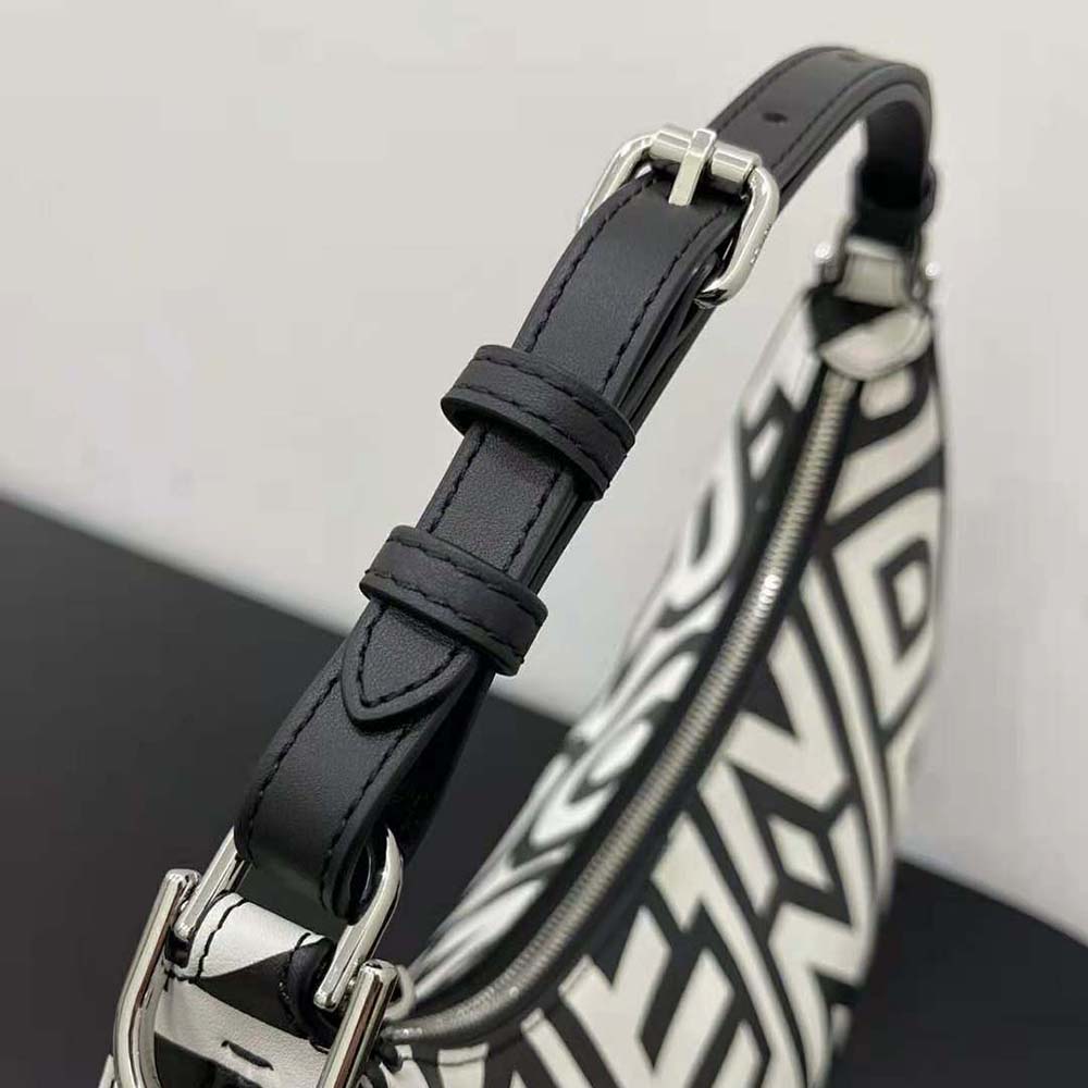 Fendi Women Fendigraphy Small Two-Tone Printed Leather Fendi Roma Capsule Bag - image 7