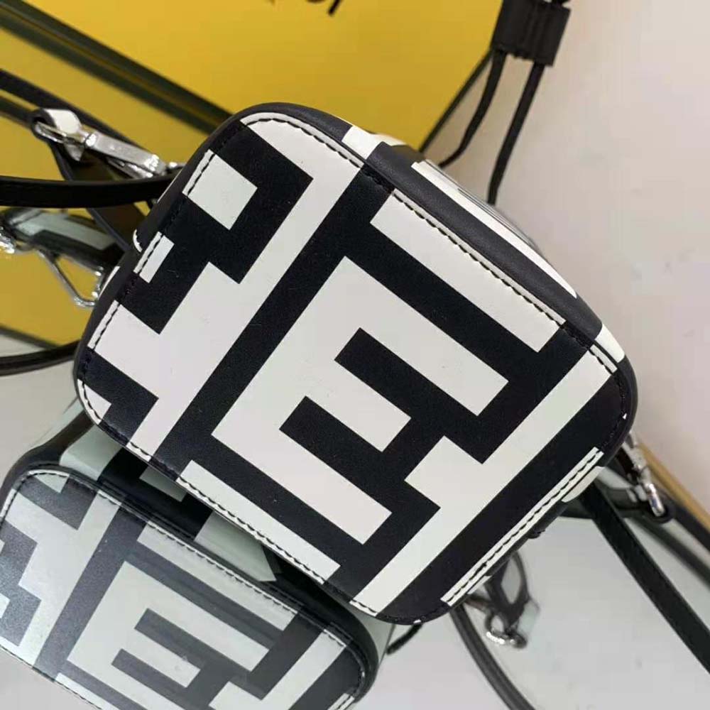 Fendi Women Mon Tresor Two-Tone Printed Leather Fendi Roma Capsule Mini-Bag - image 7