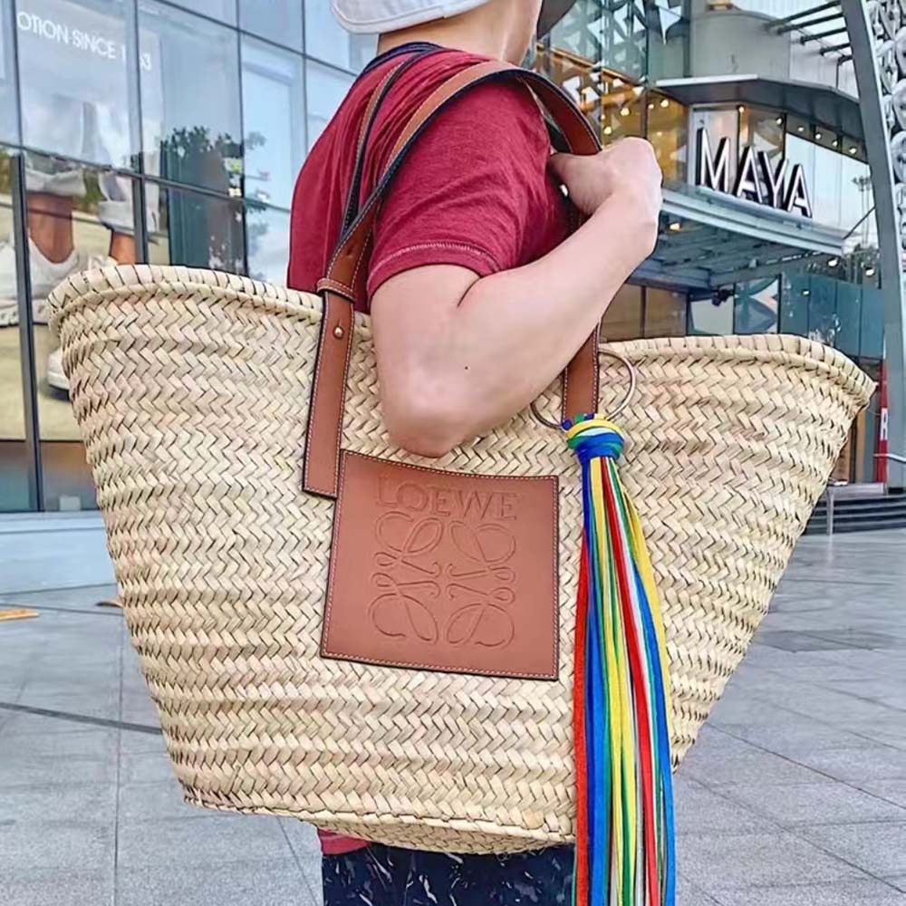 Loewe Women Large Basket Bag in Palm Leaf and Calfskin - image 4