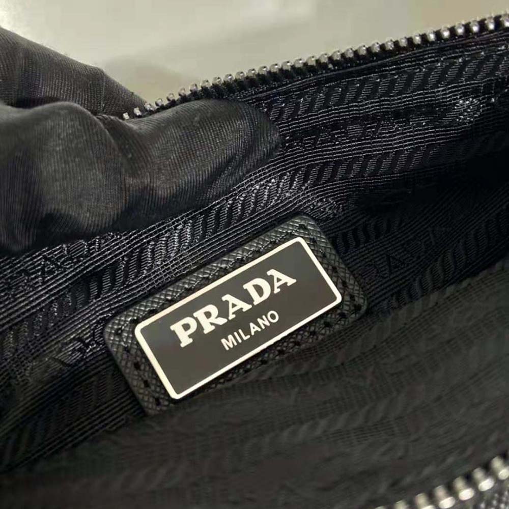 Prada Men Re-Nylon and Saffiano Leather Shoulder Bag-Black - image 7