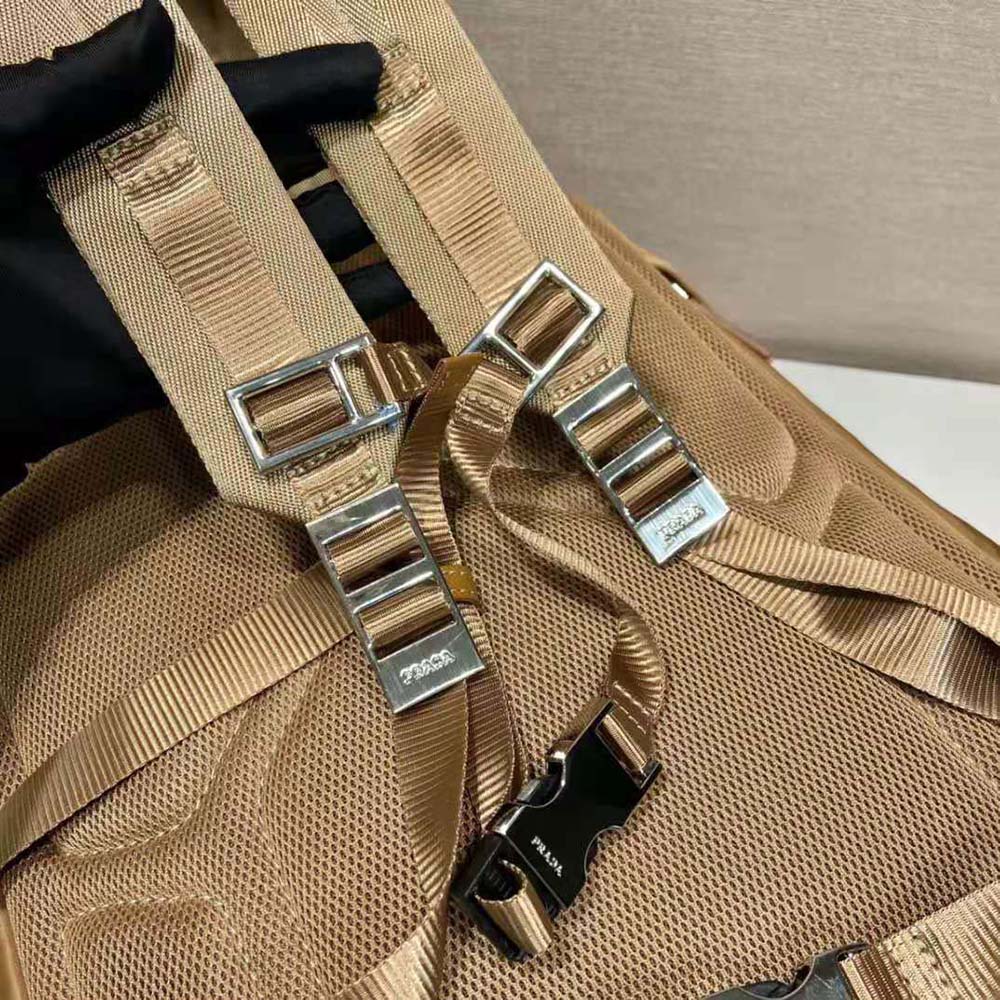 Prada Women Re-Nylon and Saffiano Leather Backpack-Brown - image 8