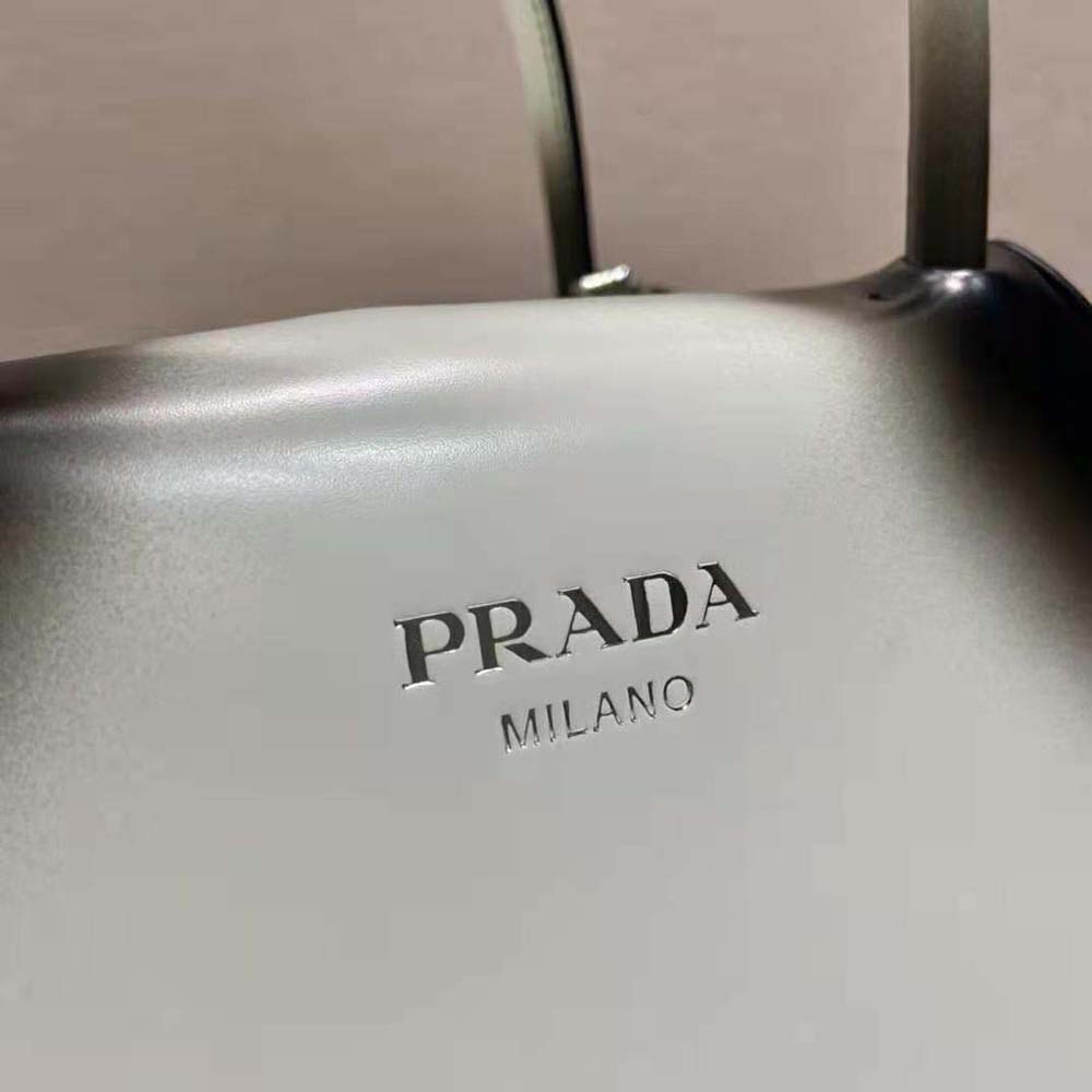 Prada Women Small Brushed Leather Prada Supernova Handbag-White - image 8
