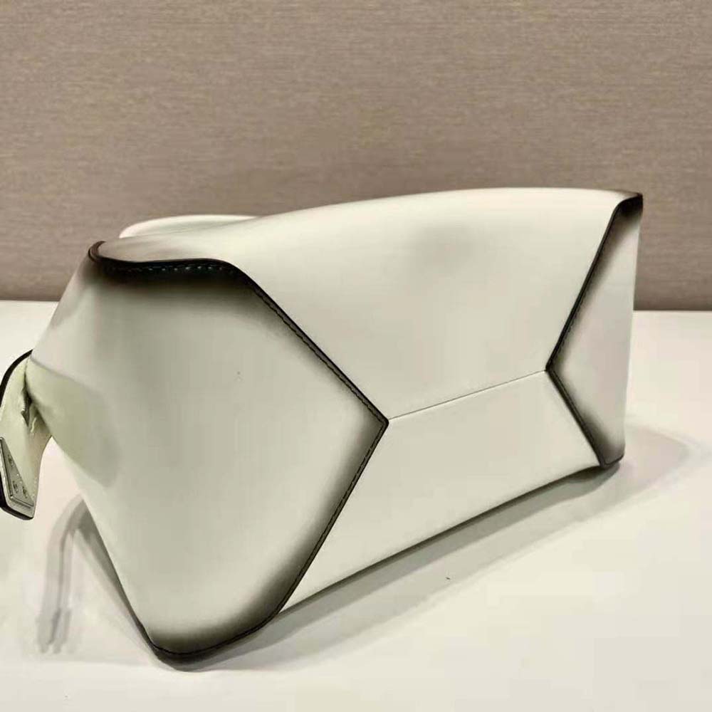 Prada Women Small Brushed Leather Prada Supernova Handbag-White - image 7