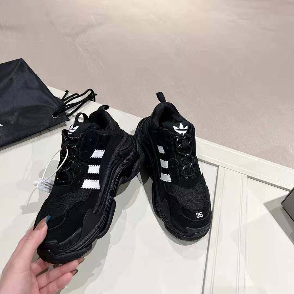 Balenciaga Unisex Balenciaga / Adidas Triple S Sneaker in Black - image 5