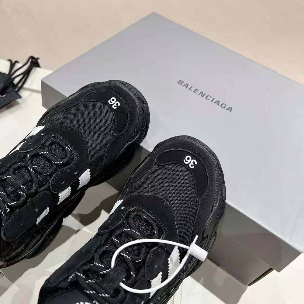 Balenciaga Unisex Balenciaga / Adidas Triple S Sneaker in Black - image 8