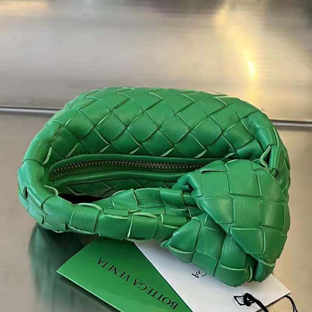 Bottega Veneta Women Candy Jodie Micro Intrecciato Leather Top Handle Bag-Green - image 4