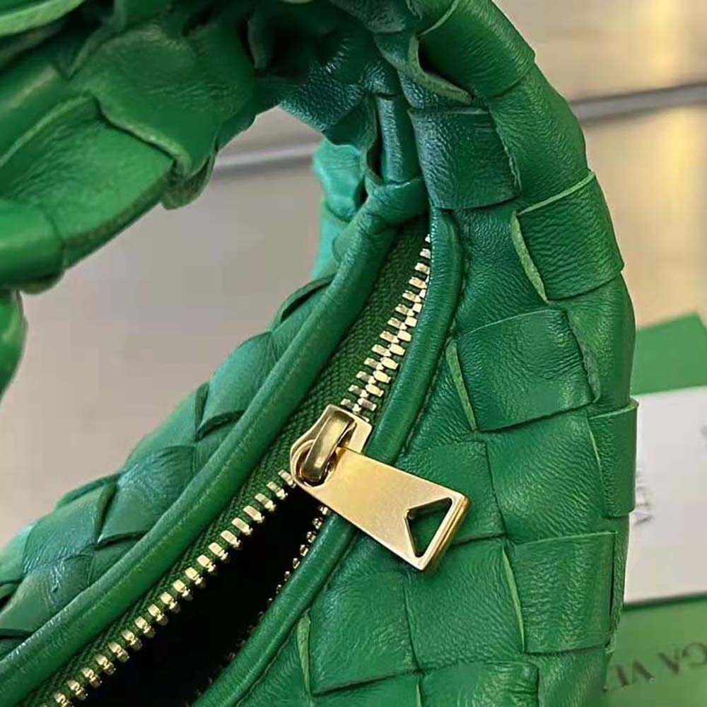 Bottega Veneta Women Candy Jodie Micro Intrecciato Leather Top Handle Bag-Green - image 8