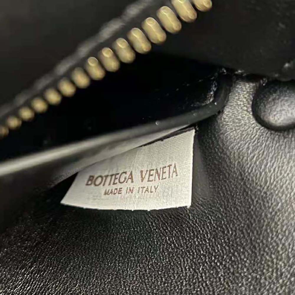 Bottega Veneta Women Small Brick Cassette Intreccio Leather Shoulder Bag-Black - image 10