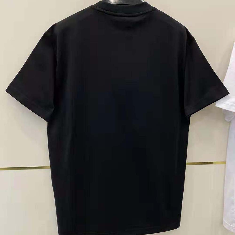 Side angle showing silhouette of Burberry Women Constellations Print T-shirt