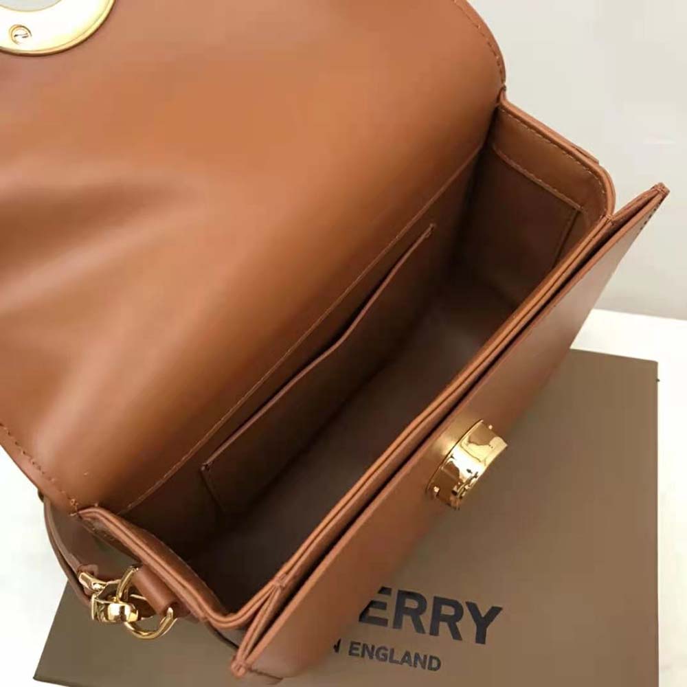 Burberry Women Leather Small Elizabeth Bag-Brown - image 9