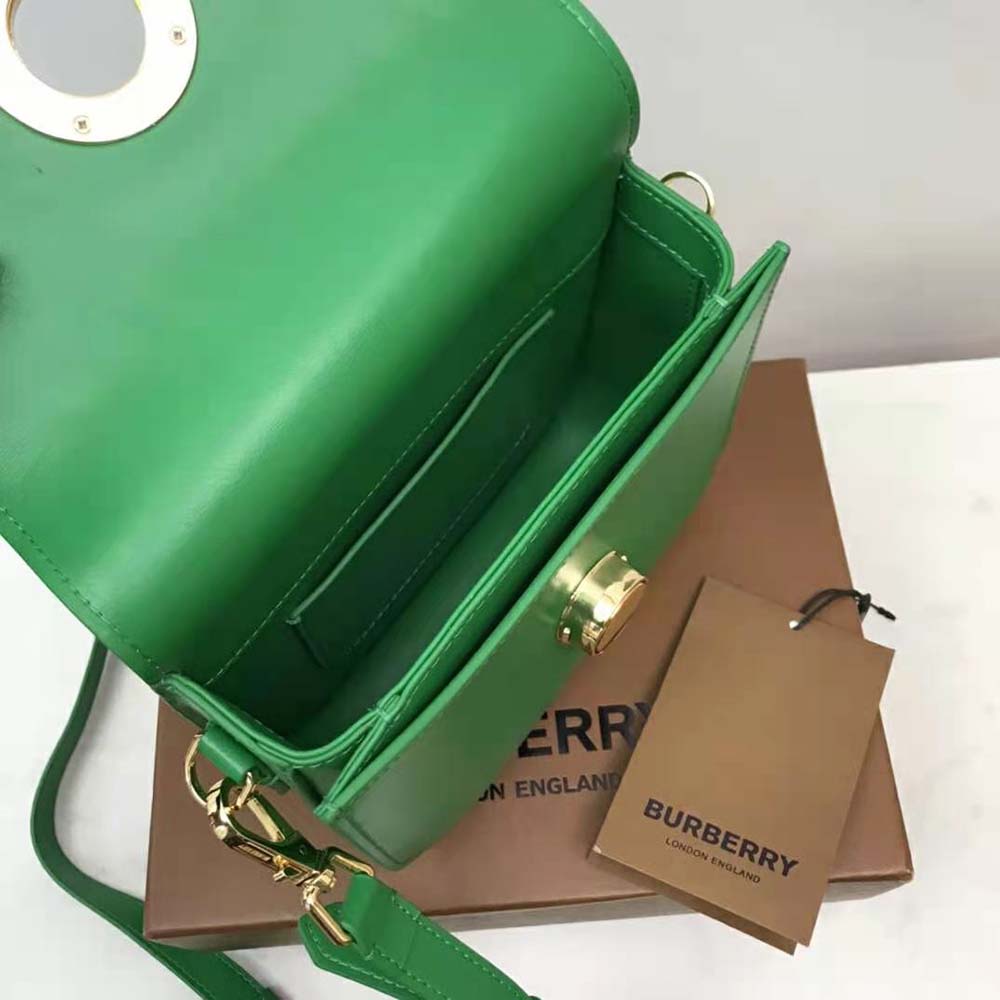 Burberry Women Leather Small Elizabeth Bag-Green - image 8