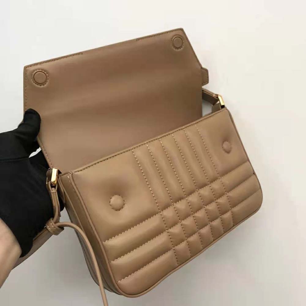 Burberry Women Quilted Leather Catherine Shoulder Bag-Sandy - image 5