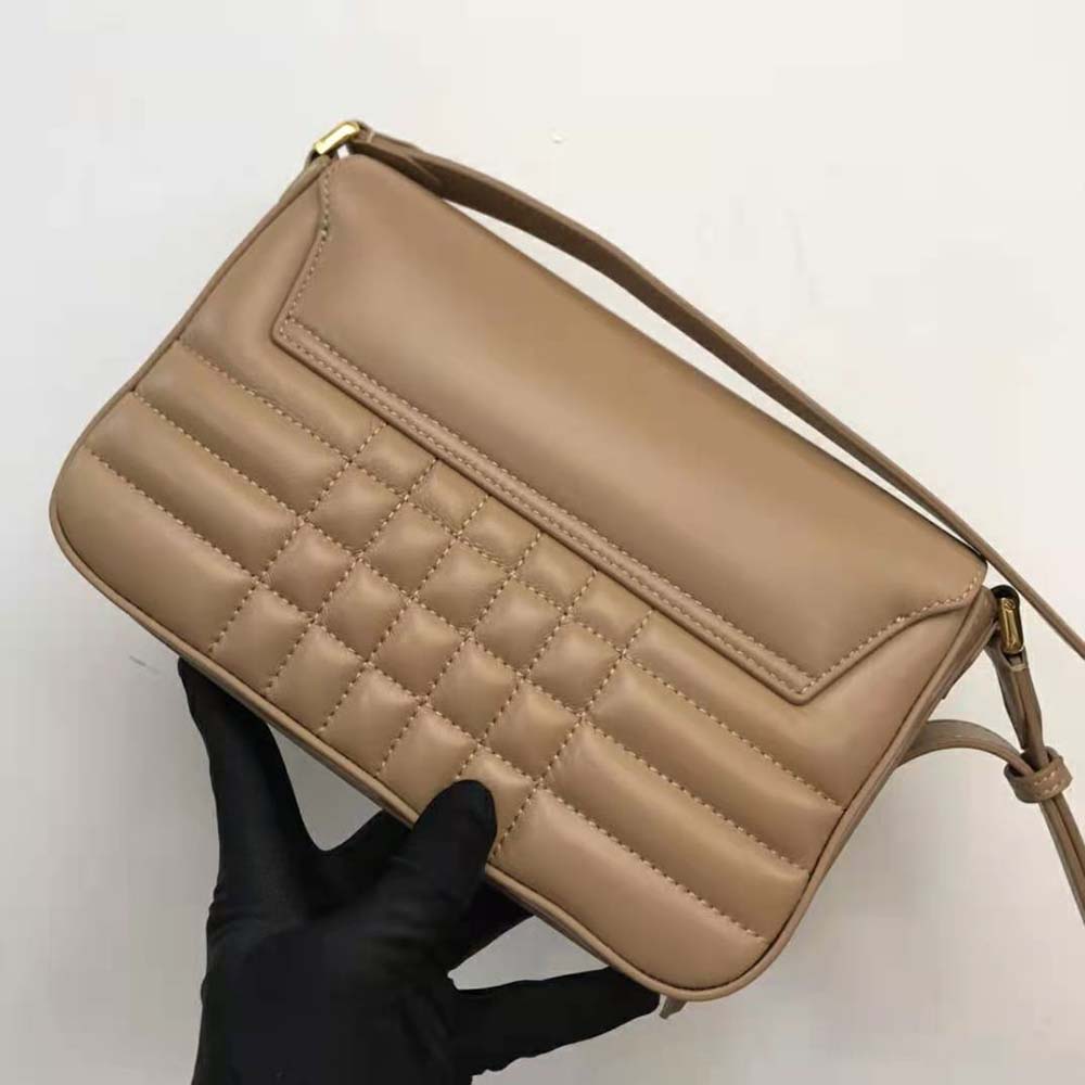 Burberry Women Quilted Leather Catherine Shoulder Bag-Sandy - image 4