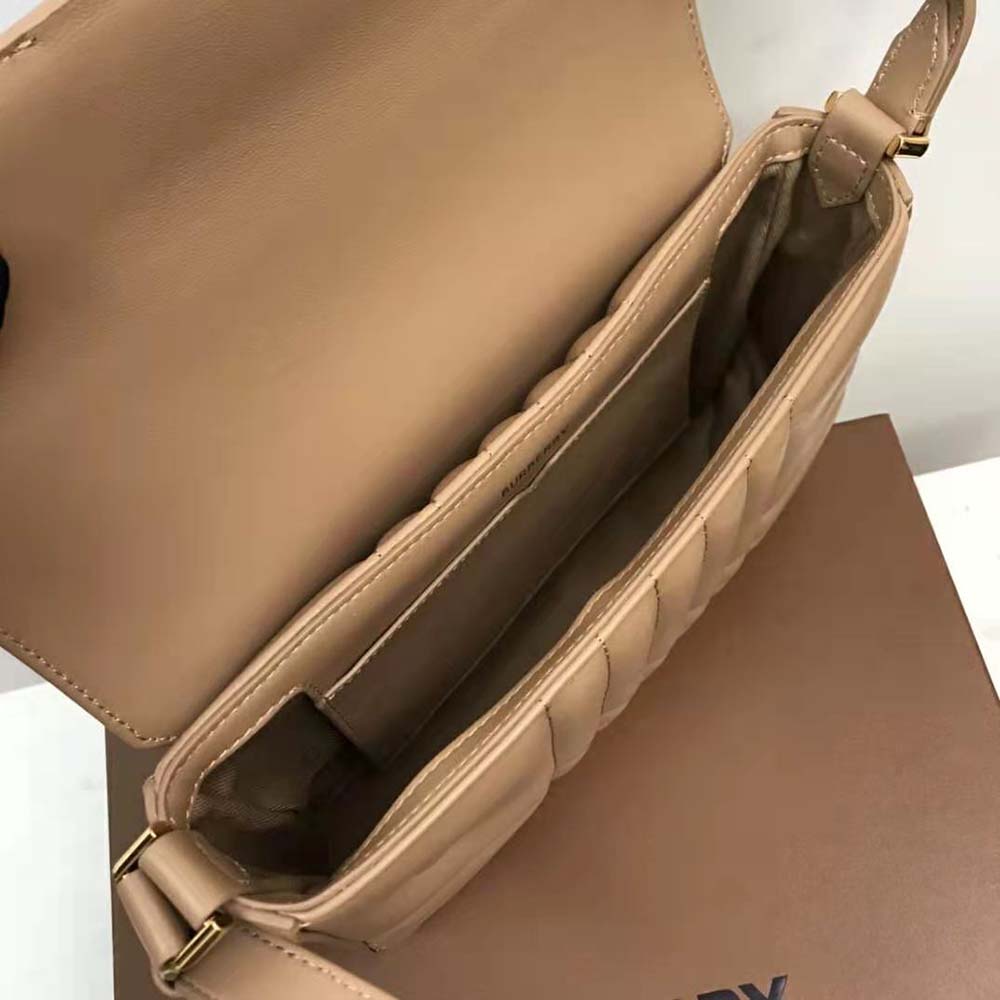 Burberry Women Quilted Leather Catherine Shoulder Bag-Sandy - image 8
