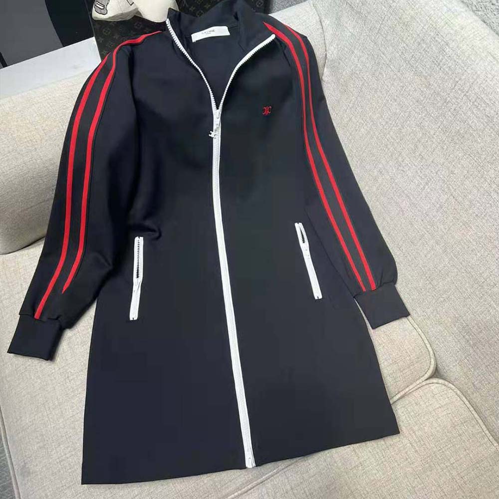 Back view showing hidden zip closure of Celine Women Athletic Dress