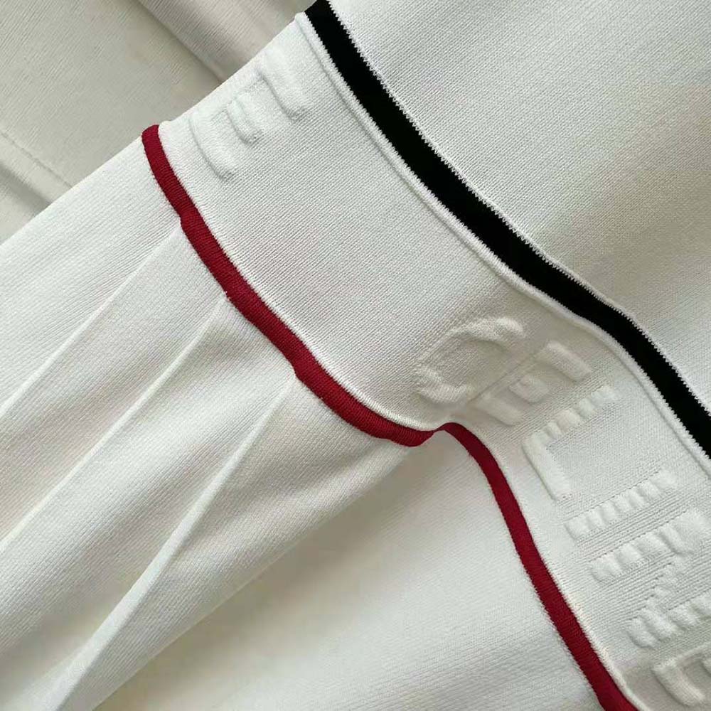 Celine Women Athletic Dress in Underpinning Viscose-White - image 10