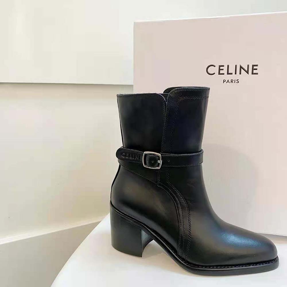 Celine Women Condé Jodhpur Boot in Calfskin-Black - image 4