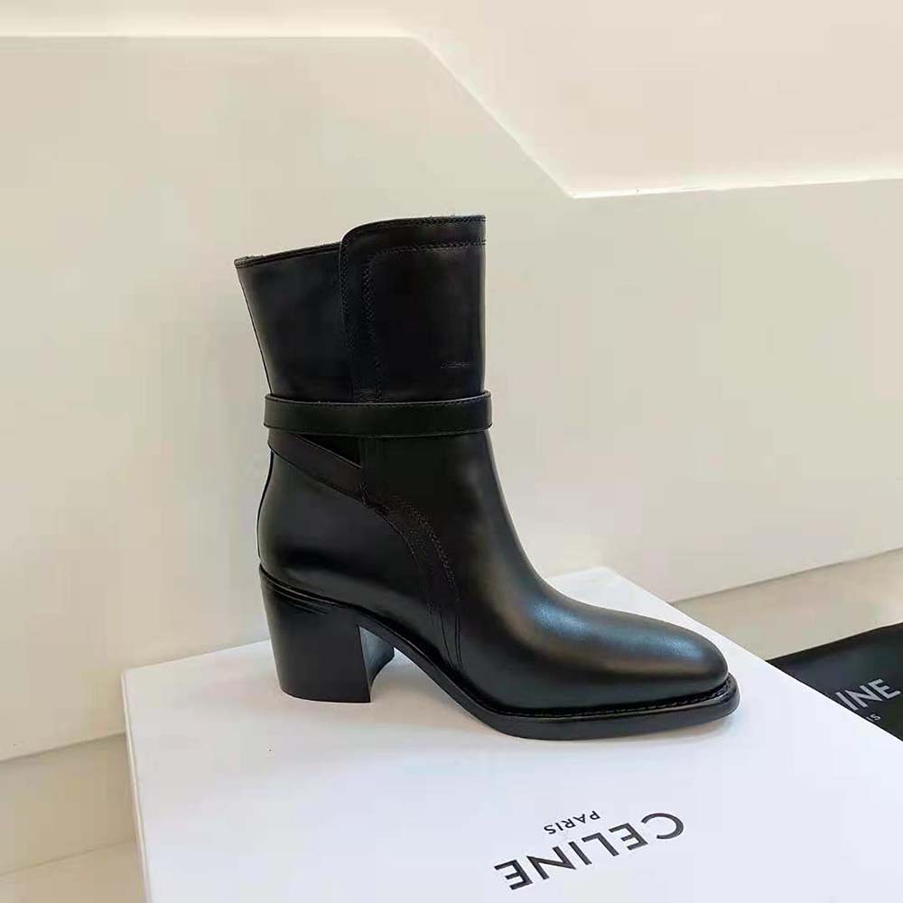 Celine Women Condé Jodhpur Boot in Calfskin-Black - image 5