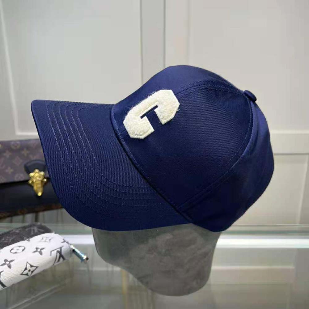 Celine Women Initial Baseball Cap in Cotton-Navy - image 4