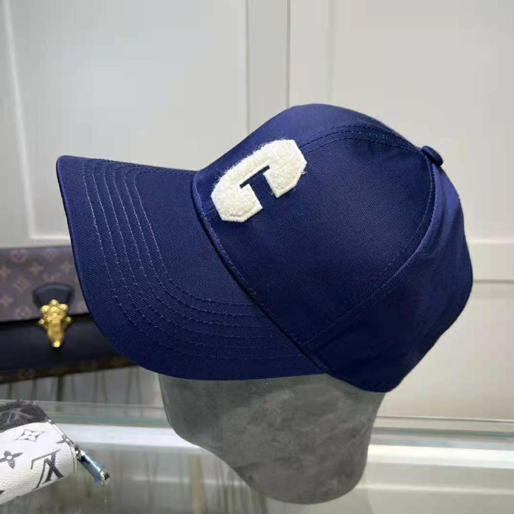 Celine Women Initial Baseball Cap in Cotton-Navy - image 7