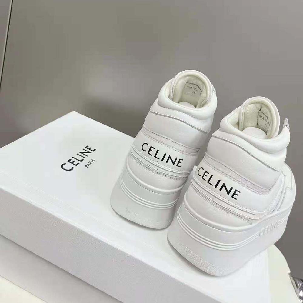 Celine Women Mid Block Sneakers with Wedge in Calfskin - image 10