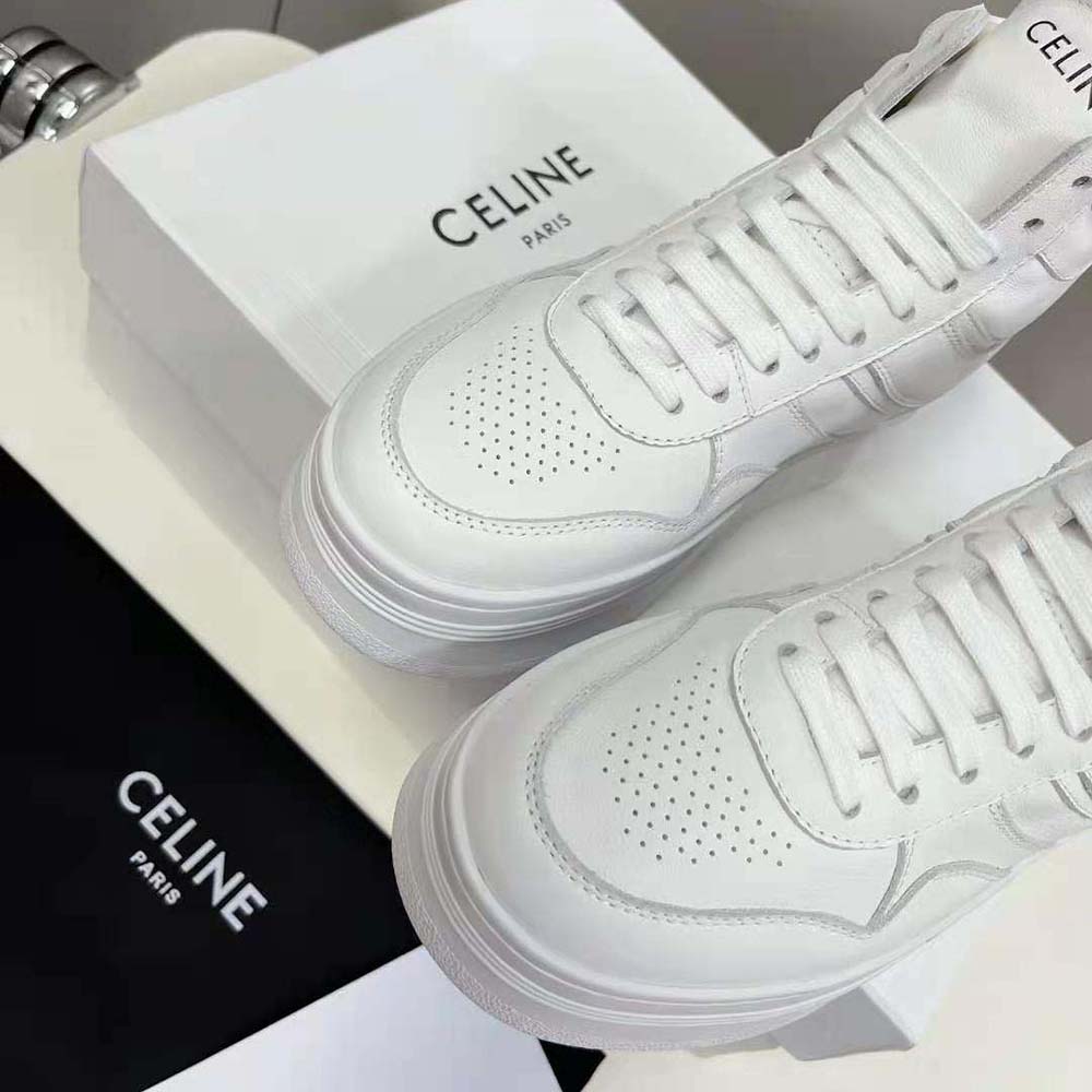 Celine Women Mid Block Sneakers with Wedge in Calfskin - image 8