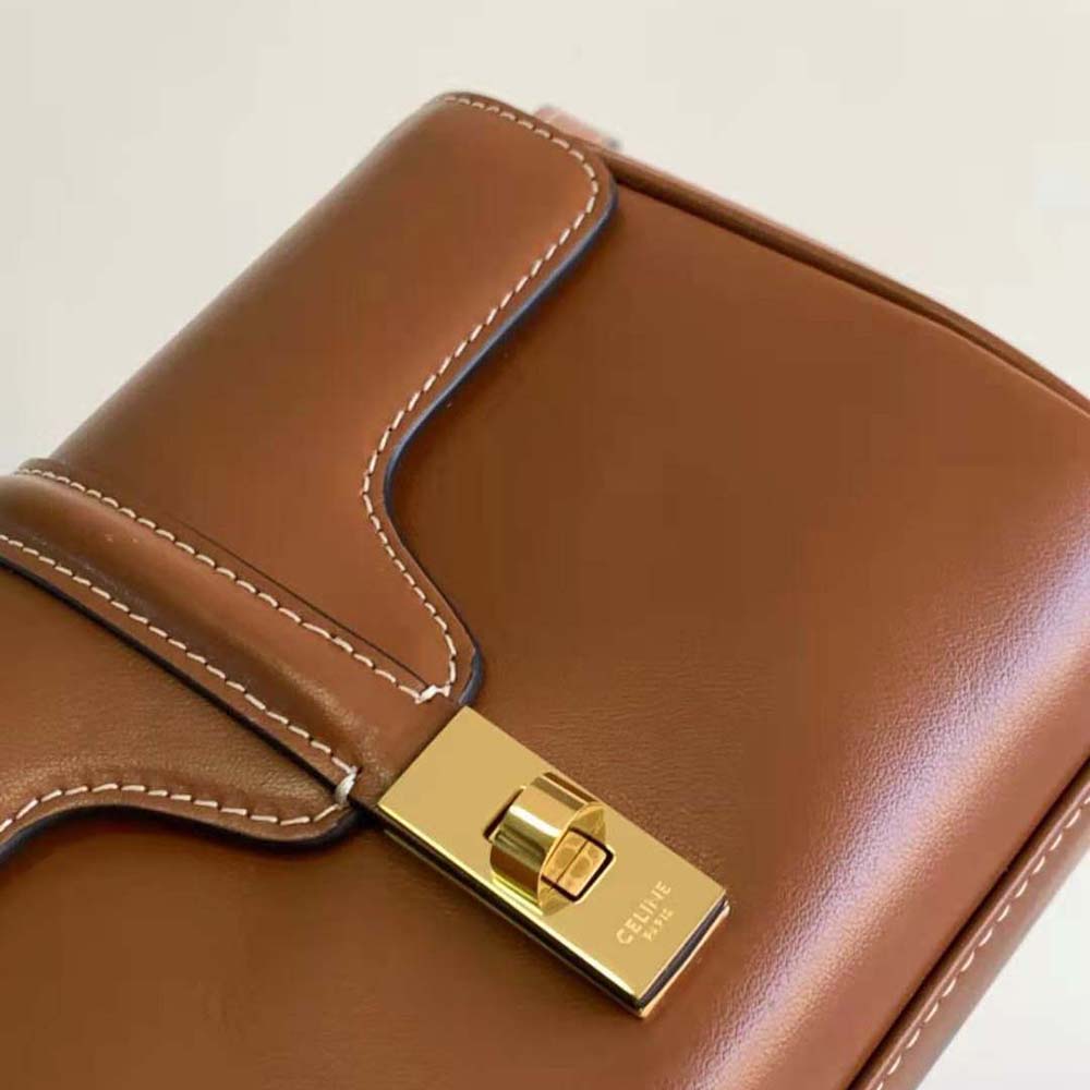 Celine Women Mini Soft 16 in Smooth Calfskin-Brown - image 10