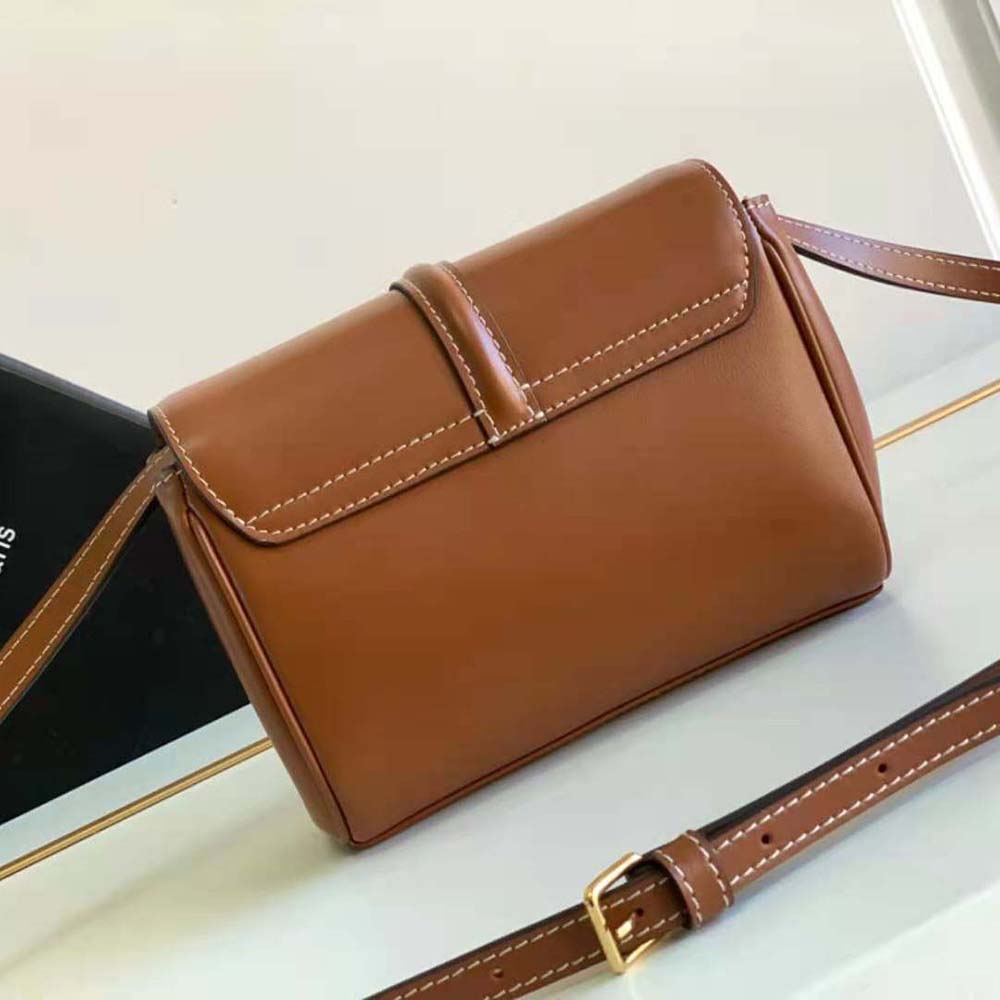 Celine Women Mini Soft 16 in Smooth Calfskin-Brown - image 4