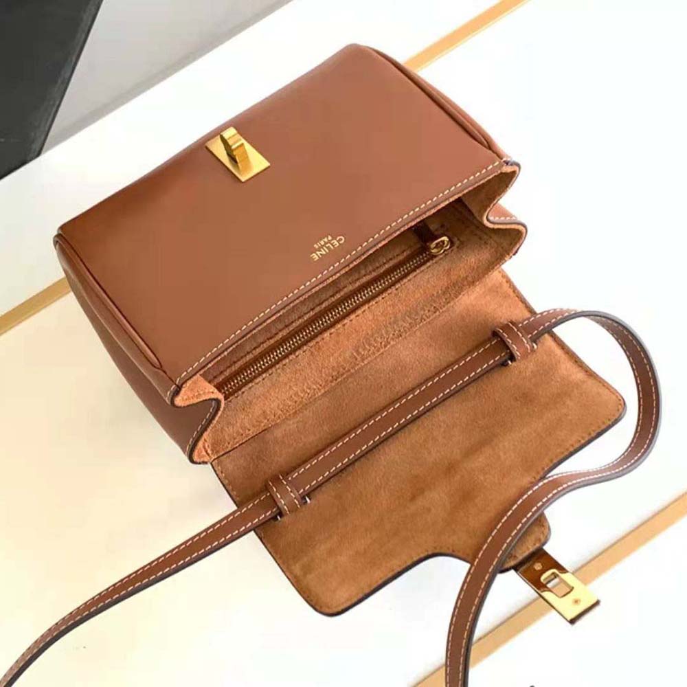Celine Women Mini Soft 16 in Smooth Calfskin-Brown - image 7