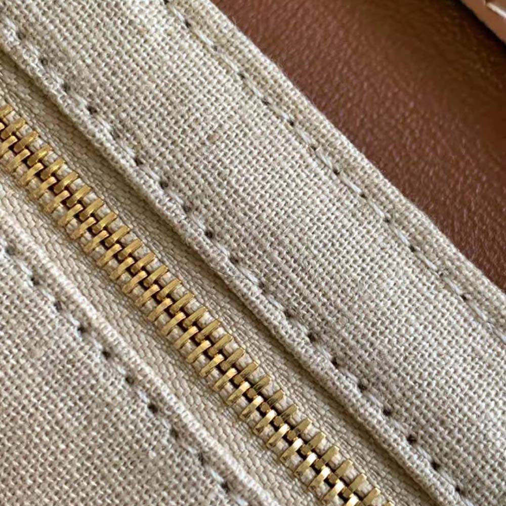 Celine Women Mini Soft 16 in Textile and Calfskin-Beige - image 10
