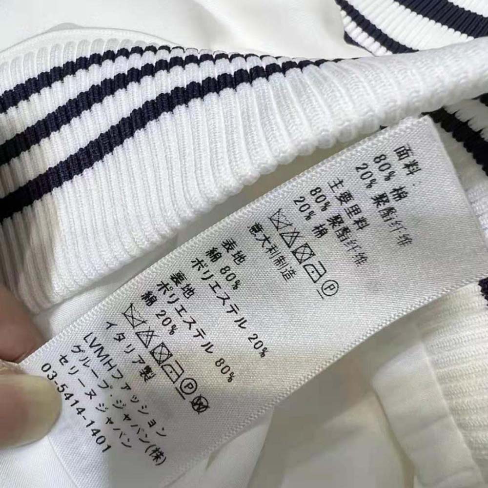 Celine Women Tracksuit Jacket in Double Face Jersey-White - image 8