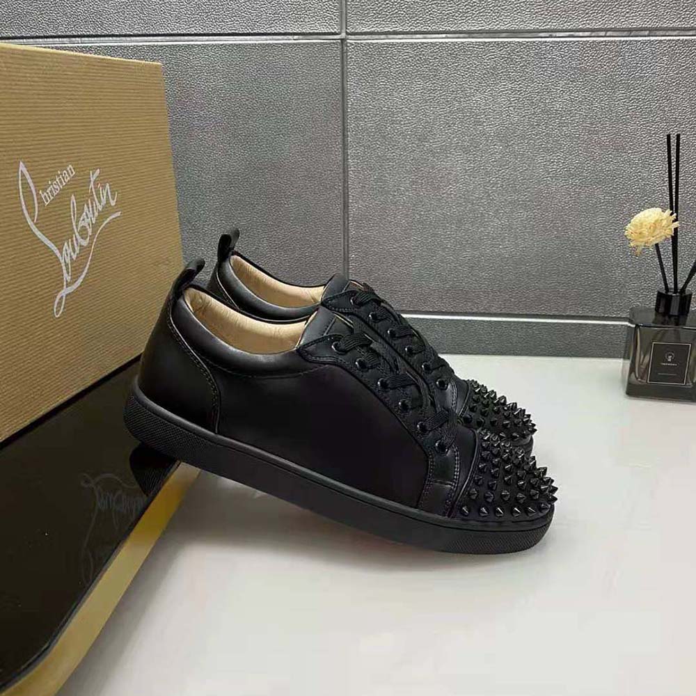 Christian Louboutin Men Louis Junior Spikes-Black - image 4