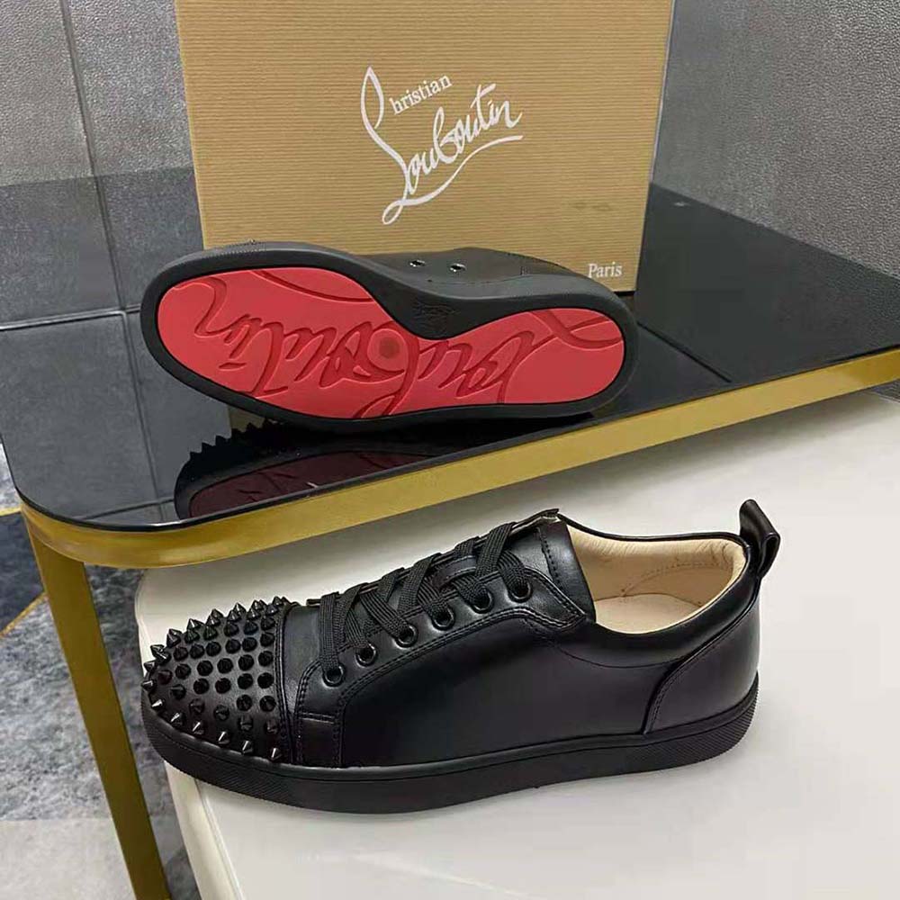 Christian Louboutin Men Louis Junior Spikes-Black - image 9