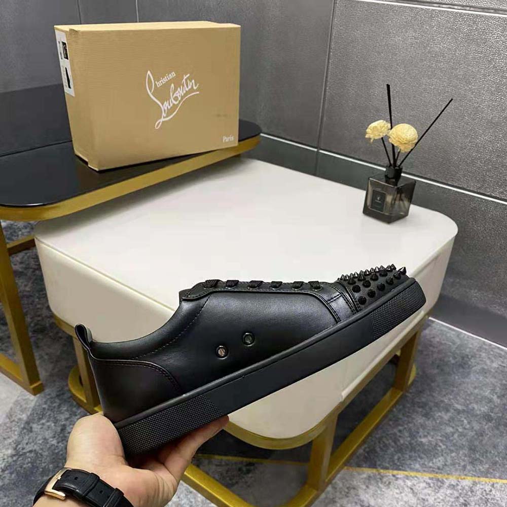 Christian Louboutin Men Louis Junior Spikes-Black - image 6