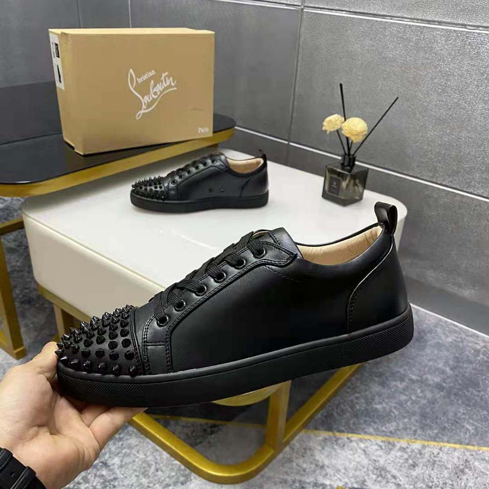 Christian Louboutin Men Louis Junior Spikes-Black - image 5