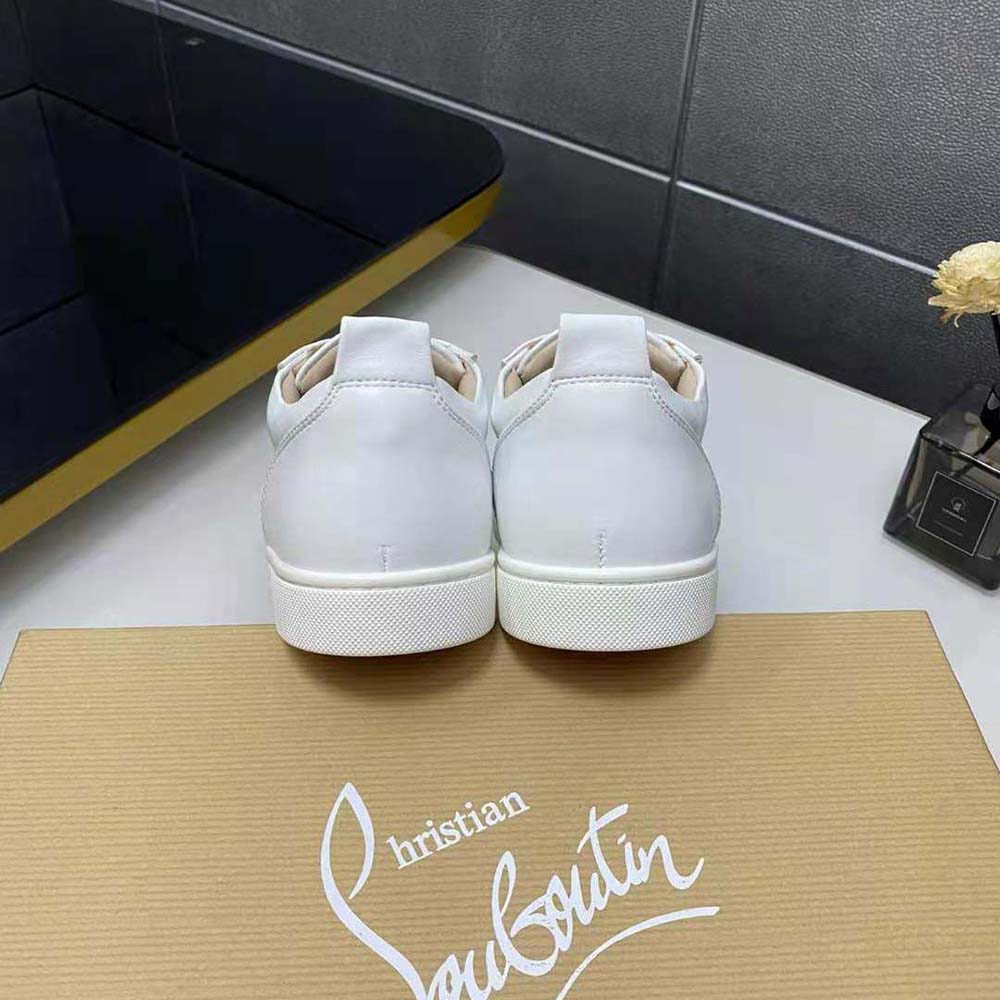 Christian Louboutin Men Louis Junior Spikes-White - image 9