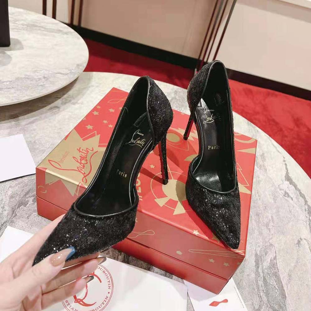 Christian Louboutin Women Iriza 100 mm Heel Height-Black - image 6