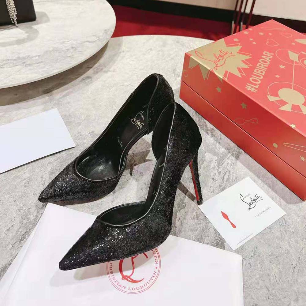 Christian Louboutin Women Iriza 100 mm Heel Height-Black - image 5