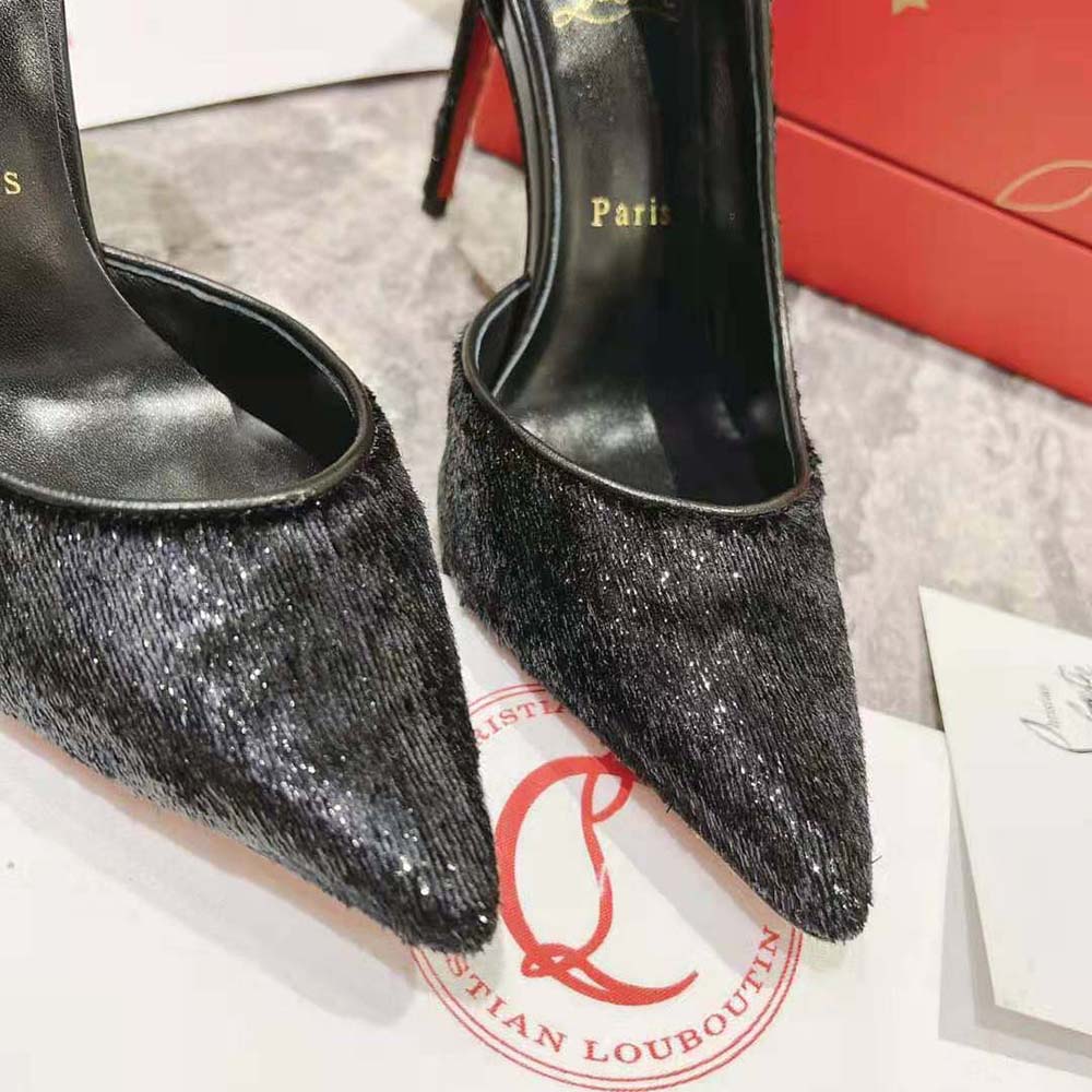Christian Louboutin Women Iriza 100 mm Heel Height-Black - image 9