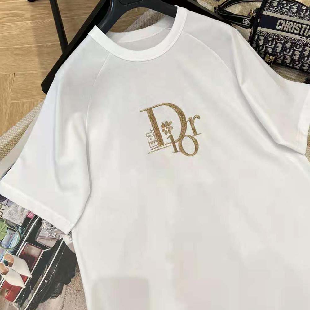 Dior Men Relaxed-Fit Dior by Erl T-shirt White Slub Cotton Jersey - image 4