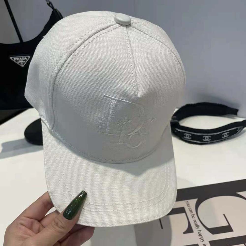 Dior Unisex by Erl Baseball Cap White Cotton Canvas - image 7