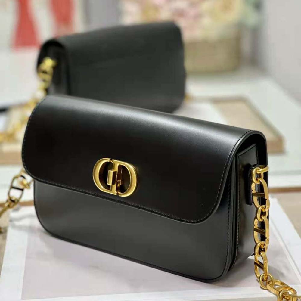 Dior Women 30 Montaigne Avenue Bag Black Box Calfskin - image 6