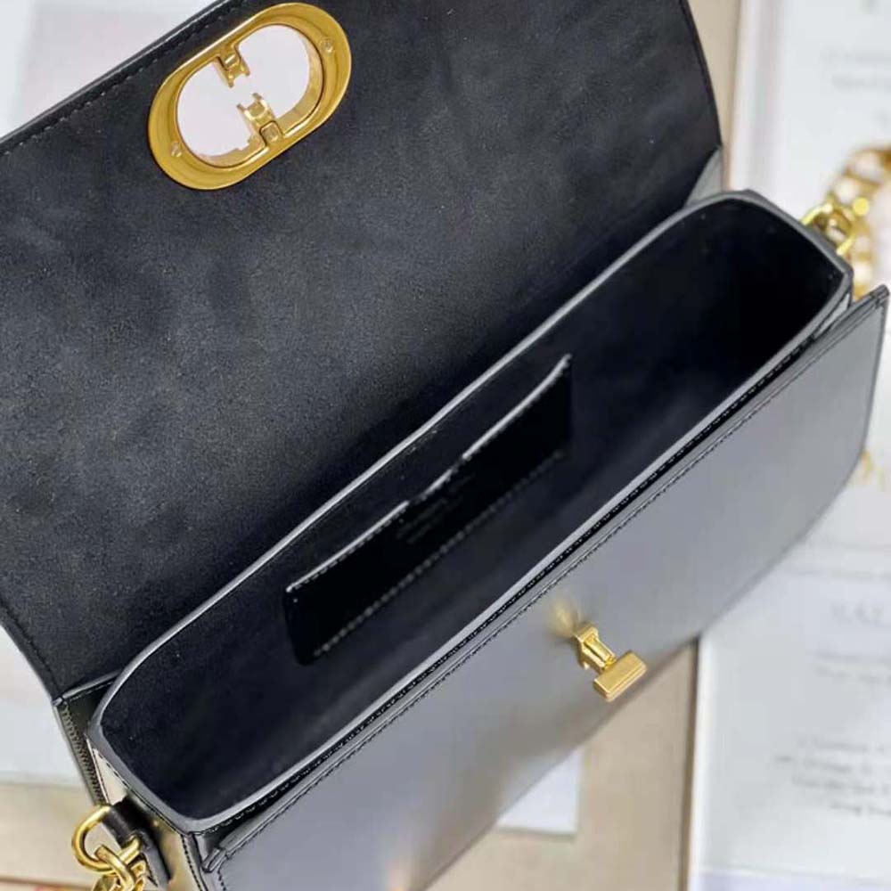 Dior Women 30 Montaigne Avenue Bag Black Box Calfskin - image 9