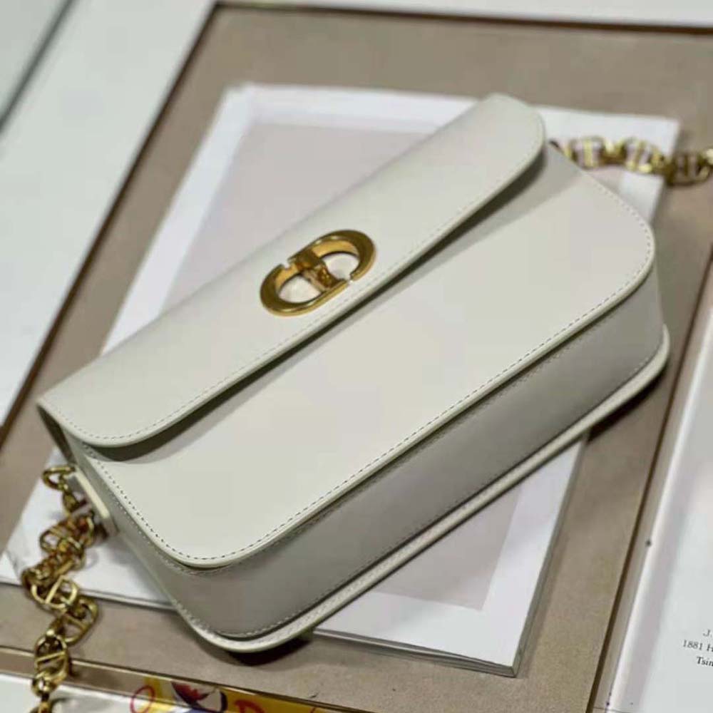 Dior Women 30 Montaigne Avenue Bag Dusty Ivory Box Calfskin - image 8