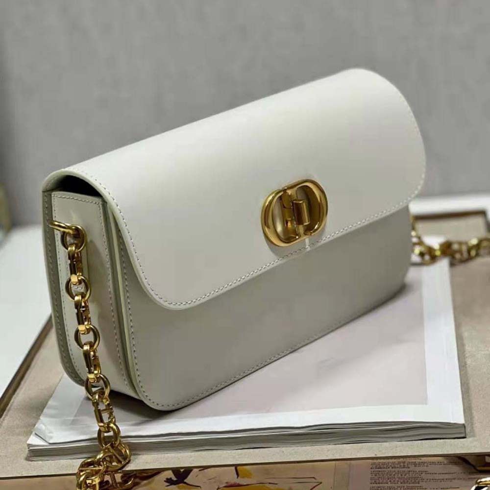 Dior Women 30 Montaigne Avenue Bag Dusty Ivory Box Calfskin - image 5