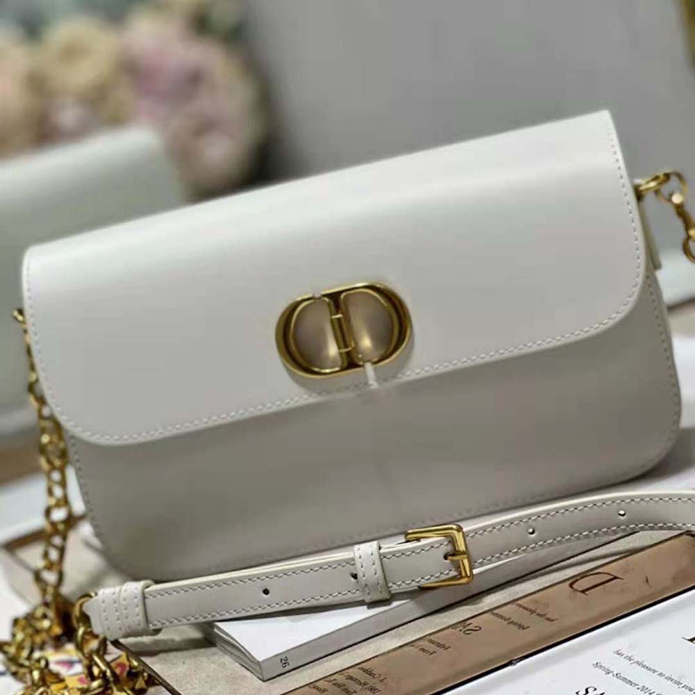Dior Women 30 Montaigne Avenue Bag Dusty Ivory Box Calfskin - image 4