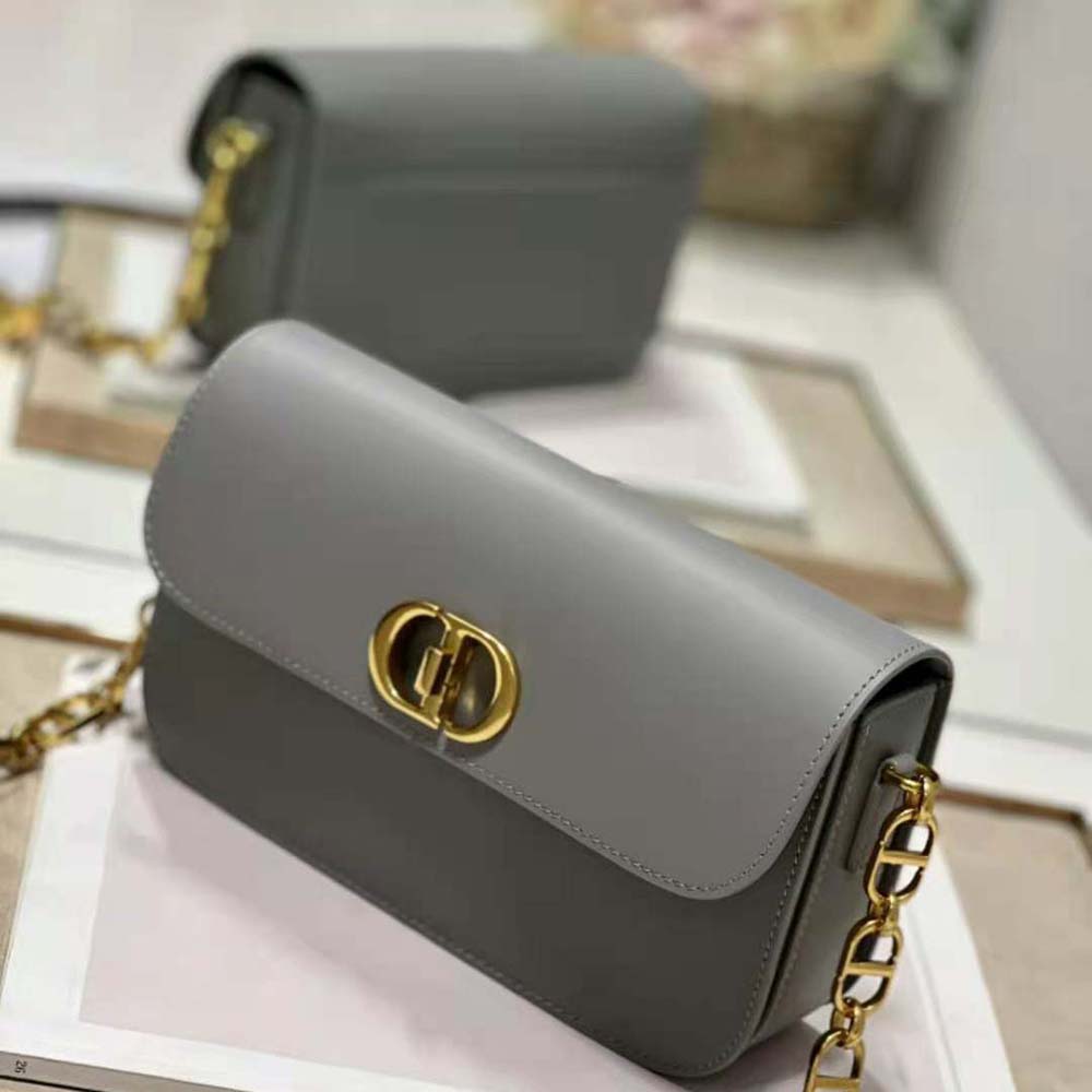 Dior Women 30 Montaigne Avenue Bag Ethereal Gray Box Calfskin - image 5