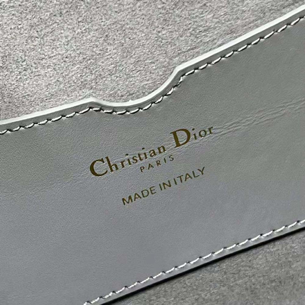 Dior Women 30 Montaigne Avenue Bag Ethereal Gray Box Calfskin - image 10